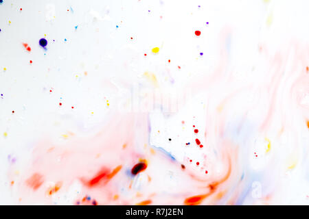 Multi-colore di schizzi di acquarello e macchie. Foto Stock