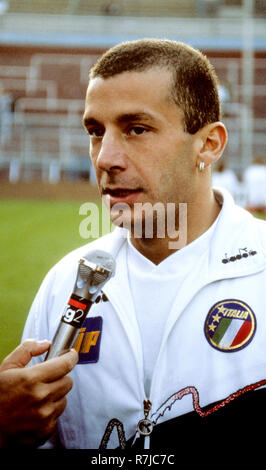 Gianluca Vialli calciatore italiano nella squadra nazionale Foto Stock