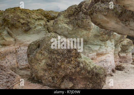 Parte del fenomeno naturale di funghi di pietra. Foto Stock