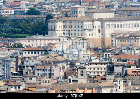 Barocco Palazzo del Quirinale (Palazzo del Quirinale) costruito nel XVI per il Papa Gregorio XIII come residenza papale, ora la residenza ufficiale del Presidente della Foto Stock