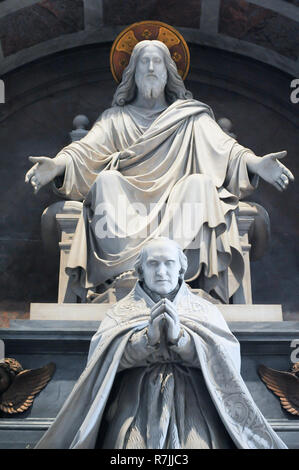 Un monumento di Papa Pio VIII nel Rinascimento italiano papale Basilica Maggiore di San Pietro in Vaticano (Basilica Papale di San Pietro in Vaticano) elenco Foto Stock