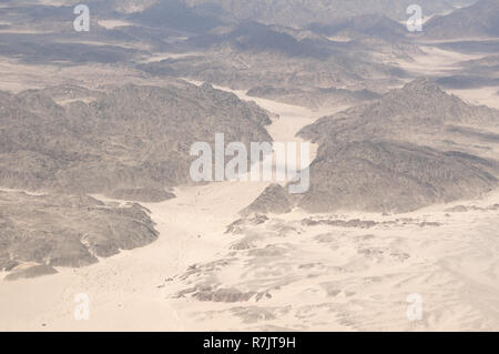 Il Sinai Mountain Range, la penisola del Sinai, South Sinai Governatorato, Egitto Foto Stock