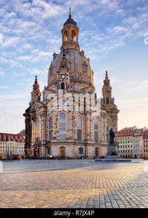 - Frauenkirche di Dresda, Germania Foto Stock