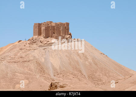 Fakhr-al-Din al-Maani Castello medievale fortezza araba, Sito Patrimonio Mondiale dell'UNESCO, Palmyra, Tadmur, Palmyra District Foto Stock