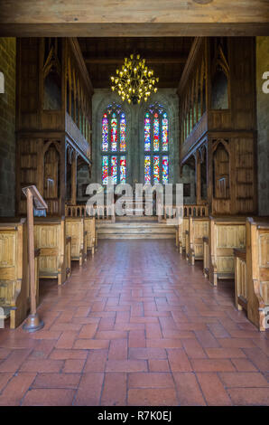 Cappella, Palazzo dei Duchi di Braganza, Guimarães, Minho, Portogallo Foto Stock