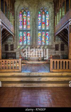 Cappella, Palazzo dei Duchi di Braganza, Guimarães, Minho, Portogallo Foto Stock