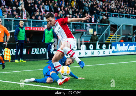 Emmen, Paesi Bassi 09 dicembre 2018 Calcio Eredivisie olandese: FC Emmen v Feyenoord Foto Stock