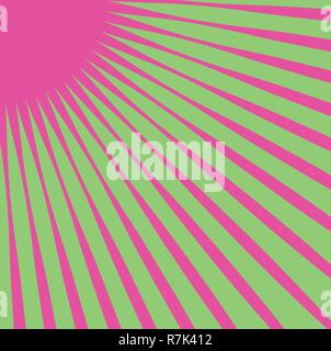 Le linee convergenti da un punto ad angolo Illustrazione Vettoriale