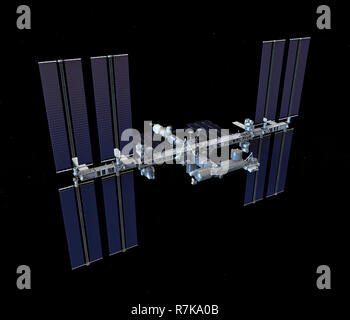 Stazione Spaziale Internazionale isolato Foto Stock