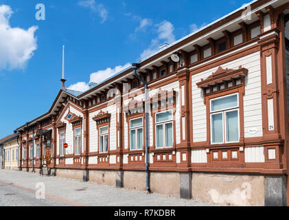 Rauma, Finlandia. Storici edifici in legno in Vanha Rauma (Città Vecchia), Rauma, Satakunta, Finlandia Foto Stock