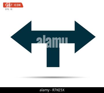 Icona a forma di freccia grafica, logo riciclaggio illustrazione vettoriale Illustrazione Vettoriale