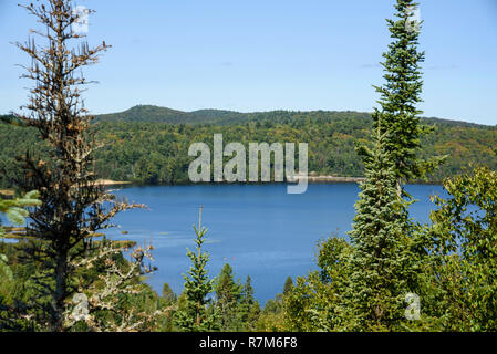 Lago dei due fiumi, Algonquin Provincial Park, Ontario, Canada Foto Stock