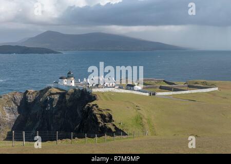 Repubblica di Irlanda, nella contea di Mayo, Clare Island, Ballytoughey, la Baia di Clew, Clare Island Lighthouse Hotel Foto Stock