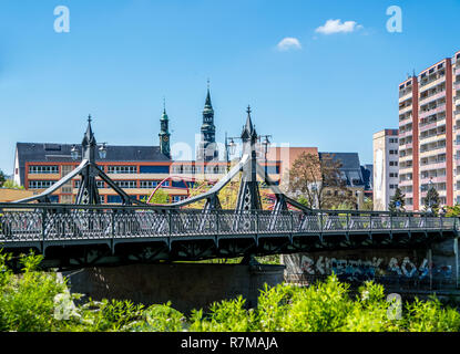 Skyline di Zwickau Foto Stock