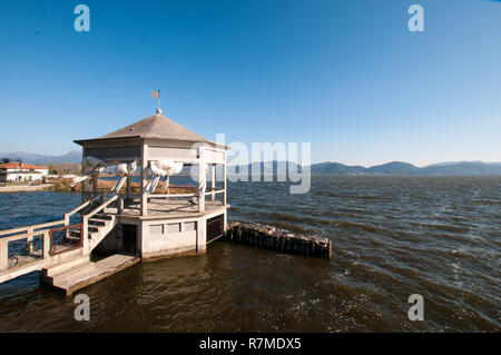 Il lago di Massaciuccoli da Torre del Lago Puccini Foto Stock