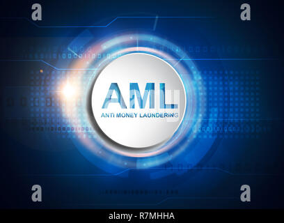 AML antiriciclaggio concept Foto Stock