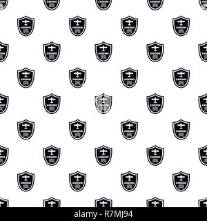 Airborne modello di badge vettore senza soluzione di continuità geometrica ripetizione per qualsiasi web design Illustrazione Vettoriale