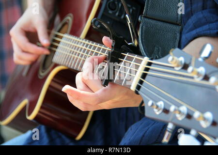 Musica per chitarra Foto Stock