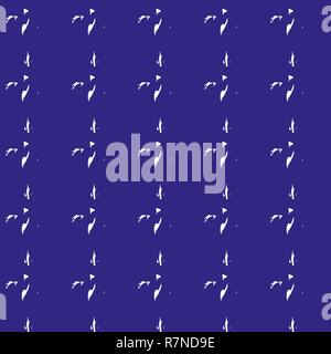 Seamless modelli casuali su uno sfondo blu su tessuto, piastrelle, ecc. Illustrazione Vettoriale