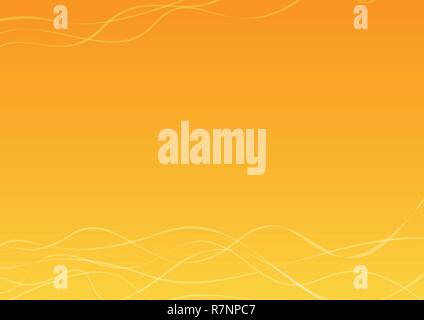 Arancione e sfondo giallo Illustrazione Vettoriale