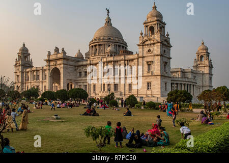 Victoria Memorial, Calcutta, West Bengal, India Foto Stock