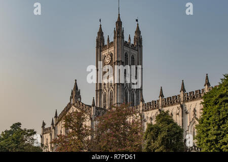 La Cattedrale di St Paul, Calcutta, West Bengal, India Foto Stock