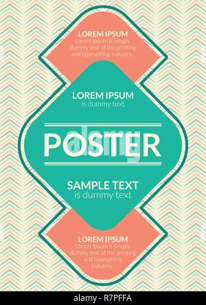 Poster flyer opuscolo copertina della brochure il layout di progettazione Illustrazione Vettoriale