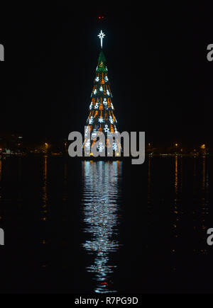 Albero di natale nella città di Rio de Janeiro . Foto Stock