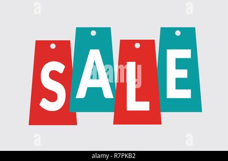 Vendita banner design modello di vendita offerte speciali Illustrazione Vettoriale