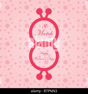 Modelli di vettore di progettazione per la giornata della donna il 8 marzo Illustrazione Vettoriale