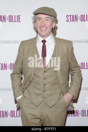 New York, Stati Uniti d'America. Dicembre 10, 2018: Steve Coogan assiste il 'Stan & Ollie' New York proiezione a Elinor Bunin Munroe Film Centre presso il Lincoln Center Credito: lev radin/Alamy Live News Foto Stock