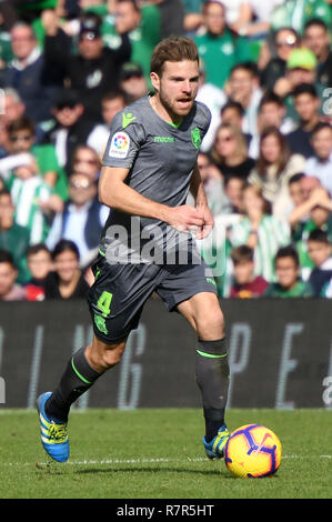 SEVILLA, 02-12-2018. Primera Division campionato spagnolo. LaLiga. Estadio Benito Villamarin. Asier Illarramendi (Real Sociedad) durante il gioco Real Betis - Real Sociedad. Foto Stock