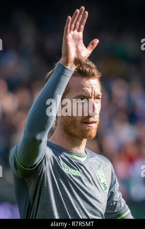 SEVILLA, 02-12-2018. Primera Division campionato spagnolo. LaLiga. Estadio Benito Villamarin. David Zurutuza (Real Sociedad) durante il gioco Real Betis - Real Sociedad. Foto Stock