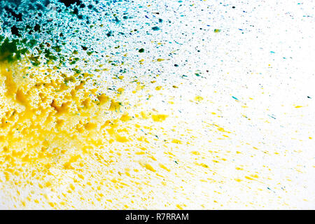 Multi-colore di schizzi di acquarello e macchie. Foto Stock