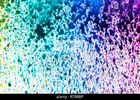 Multi-colore di schizzi di acquarello e macchie. Foto Stock