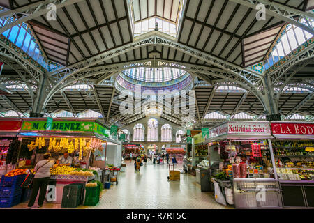 Mercato centrale. Valencia. Comunidad Valenciana. Spagna Foto Stock