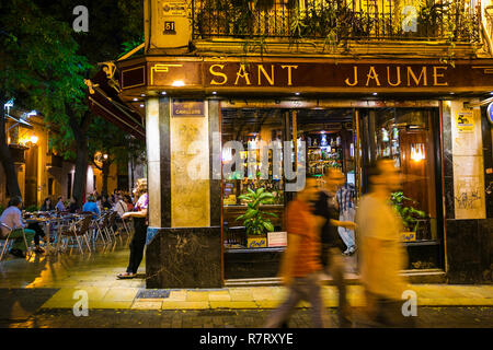 Sant Jaume Cafe. La Città Vecchia. Valencia. Comunidad Valenciana. Spagna Foto Stock