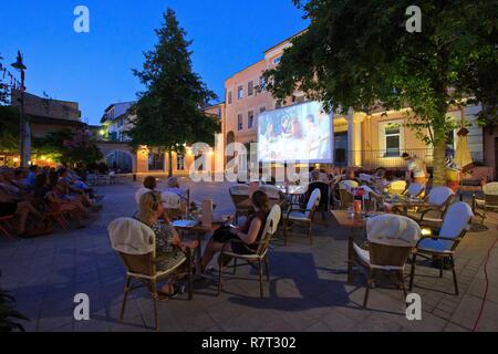 Francia, Var, Dracenie, Vidauban, cinema all'aperto Foto Stock