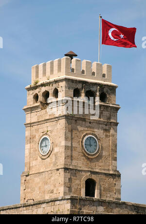 Antalya Saat Kulesi tower, clock tower, Jerusalemer Altstadt, Gerusalemme, Bezirk Jerusalem, Israele, Antalya, Provincia di Antalya Foto Stock