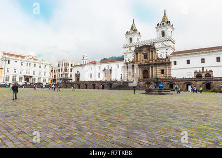 La Chiesa di San Francisco e il convento, Quito Pichincha Provincia, Ecuador Foto Stock