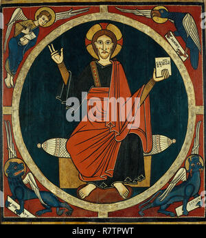 Baldacchino da Tost. Data/Periodo: ca. 1220. La pittura. Tempera, rilievi in stucco e resti di metallo verniciato piastra su legno. Altezza: 1.765 mm (95.87 in); larghezza: 1,610 mm (63.38 in). Autore: Sconosciuto. Anonimo. Foto Stock