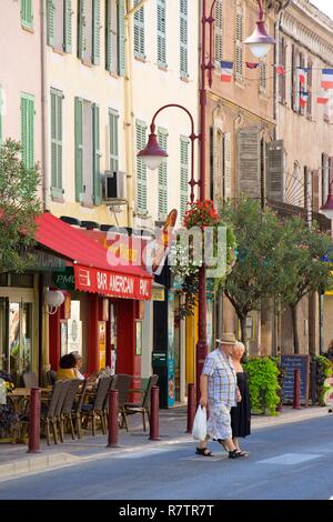 Francia, Var, Dracenie, Vidauban Avenue President Wilson Foto Stock