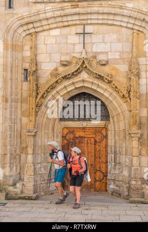 Francia, Lozère, Langogne, Saint Gervais et Saint Protais chiesa, Valle di Allier, Stevenson trail Foto Stock