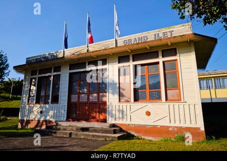 Reunion, Salazie, il Grand Ilet municipio Foto Stock