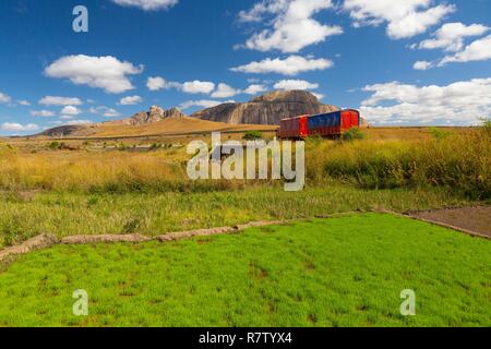 Madagascar, regione di Ihorombe, l'Autostrada Nazionale 7 Foto Stock