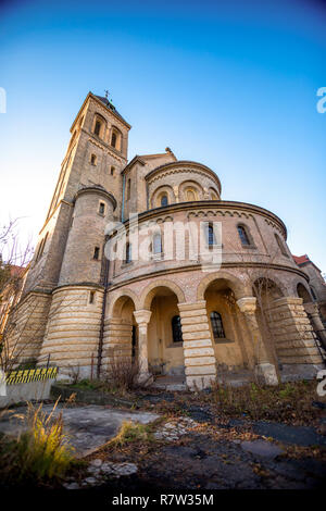 Chiesa di San Gabriele o Kostel sv. Gabriela a Praga, street architettura della Repubblica ceca Foto Stock