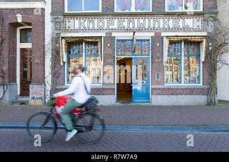 Paesi Bassi, Nothern provincia Olanda, Amsterdam, xvii secolo canal ring area all'interno del Singelgracht, elencati come patrimonio mondiale dall' UNESCO, il quartiere Jordaan Foto Stock