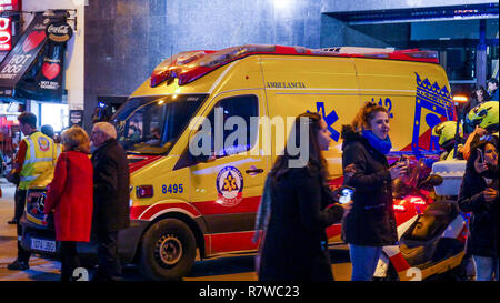 Salvataggio di emergenza unità mobili, Madrid, Spagna Foto Stock