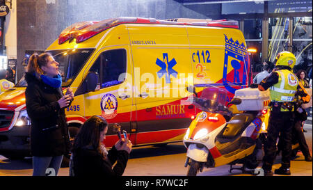 Salvataggio di emergenza unità mobili, Madrid, Spagna Foto Stock