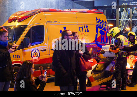 Salvataggio di emergenza unità mobili, Madrid, Spagna Foto Stock